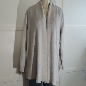 Cyrus Women's Beige Relaxed Fit Open Cardigan Size XL